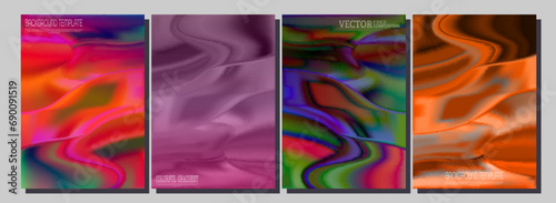 A set of colorful gradient backgrounds. Template for poster, banner, interior, web design and creative ideas.