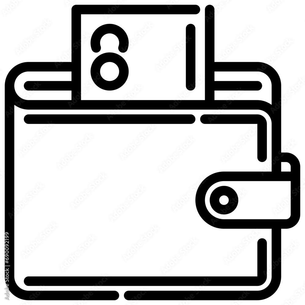 wallet credit card. vector single icon with a dashed line style. suitable for any purpose. for example: website design, mobile app design, logo, etc. wallet credit card. vector single icon with a dashed line style. suitable for any purpose. for example: website design, mobile app design, logo, etc.