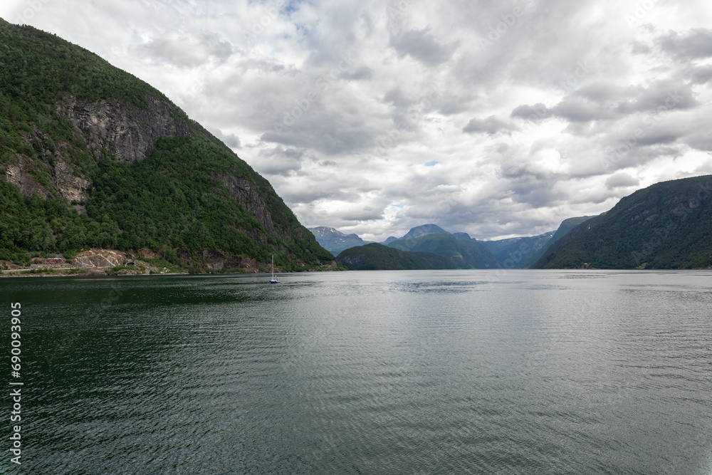 Fjord in Norway near Eidfjord