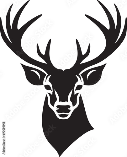Natures Elegance Deer Head Logo Vector Art Rustic Majesty Deer Head Vector Illustration