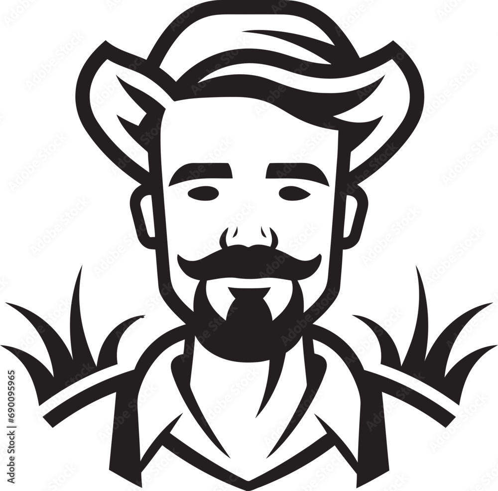 Cultivated Craft: Iconic Farmer Vector Rural Radiance: Farmer Logo Design Cultivated Craft: Iconic Farmer Vector Rural Radiance: Farmer Logo Design