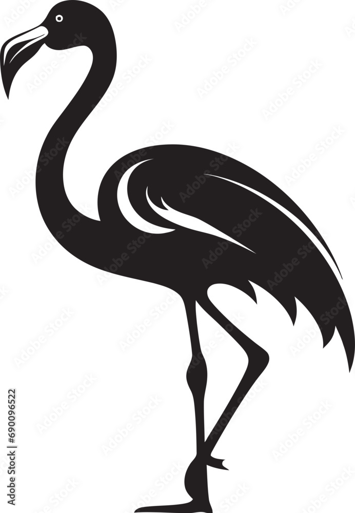 Tropical Grace Flamingo Logo Design Vector Fuchsia Flight Flamingo Bird Vector Icon Tropical Grace Flamingo Logo Design Vector Fuchsia Flight Flamingo Bird Vector Icon