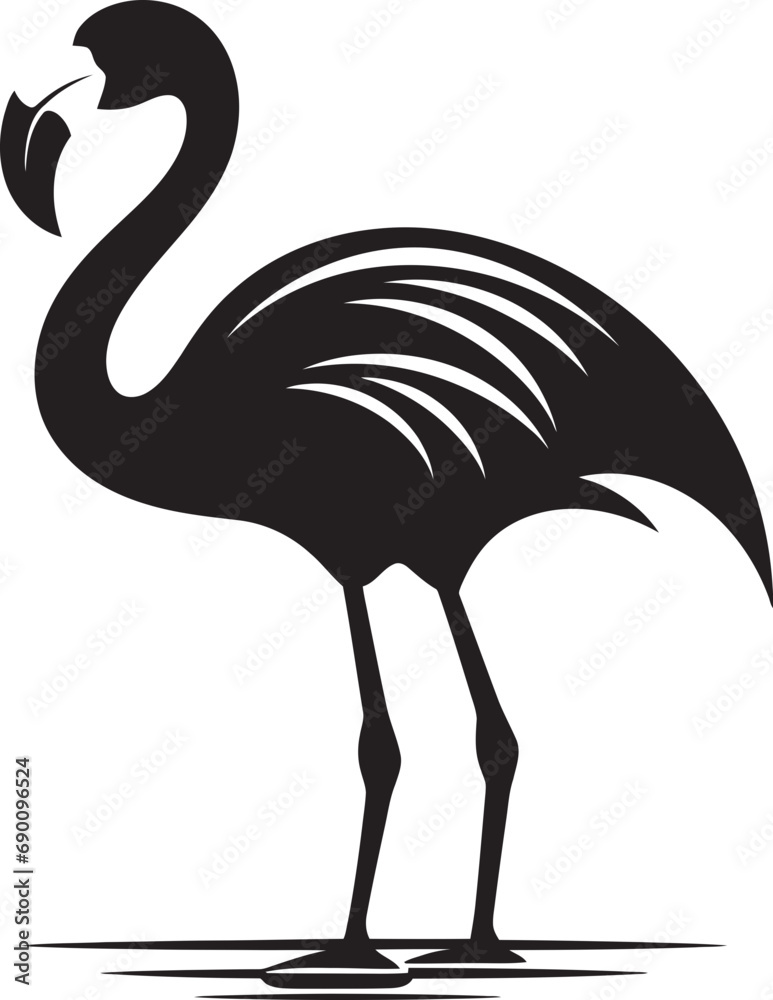 Blush Beauty Flamingo Emblem Design Coral Coast Flamingo Logo Vector Art Blush Beauty Flamingo Emblem Design Coral Coast Flamingo Logo Vector Art