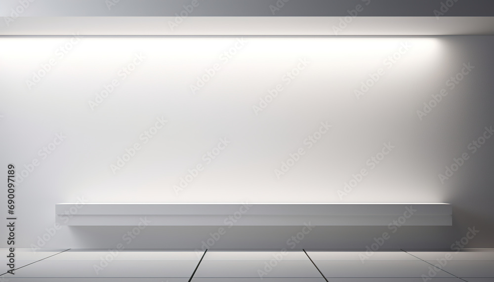 Elegant, aesthetic, simple and well-lit presentation mock-up, decorative white panels Elegant, aesthetic, simple and well-lit presentation mock-up, decorative white panels