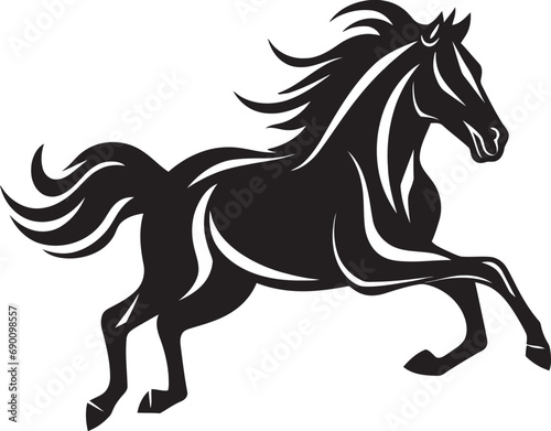 Gallop Glory Horse Logo Vector Symbol Dynamic Equus Iconic Horse Emblem