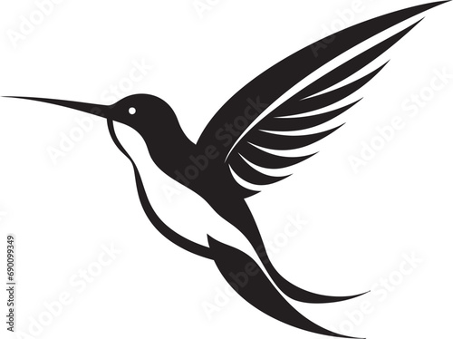 Airborne Aesthetic Vector Hummingbird Zephyr Zing Hummingbird Logo Vector