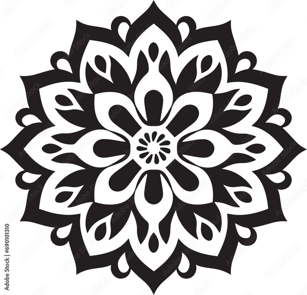 Tranquil Tondo: Iconic Mandala Logo Harmony Halo: Mandala Design Emblem Tranquil Tondo: Iconic Mandala Logo Harmony Halo: Mandala Design Emblem