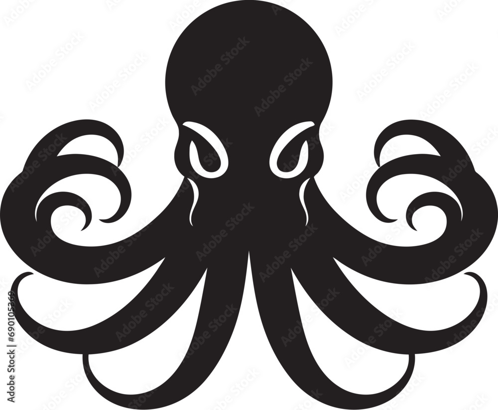 Inked Imagery Emblematic Icon Serene Suction Logo Vector Icon Inked Imagery Emblematic Icon Serene Suction Logo Vector Icon