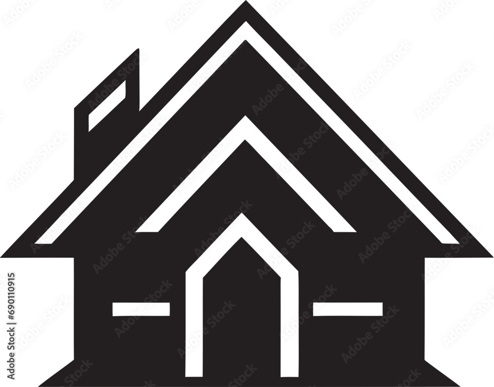 Metro Matrix: Real Estate Logo Vector Elite Estates: Emblematic Property Icon