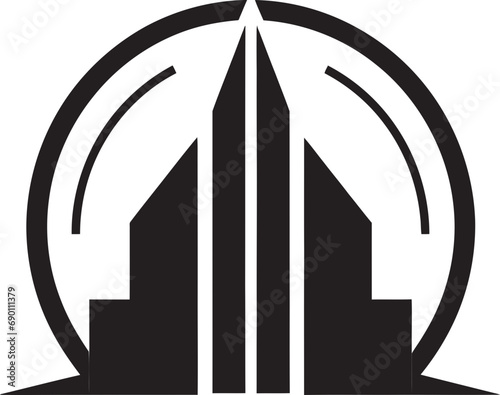 Metro Matrix: Realty Emblematic Icon Elite Estates: Logo Vector Real Estate