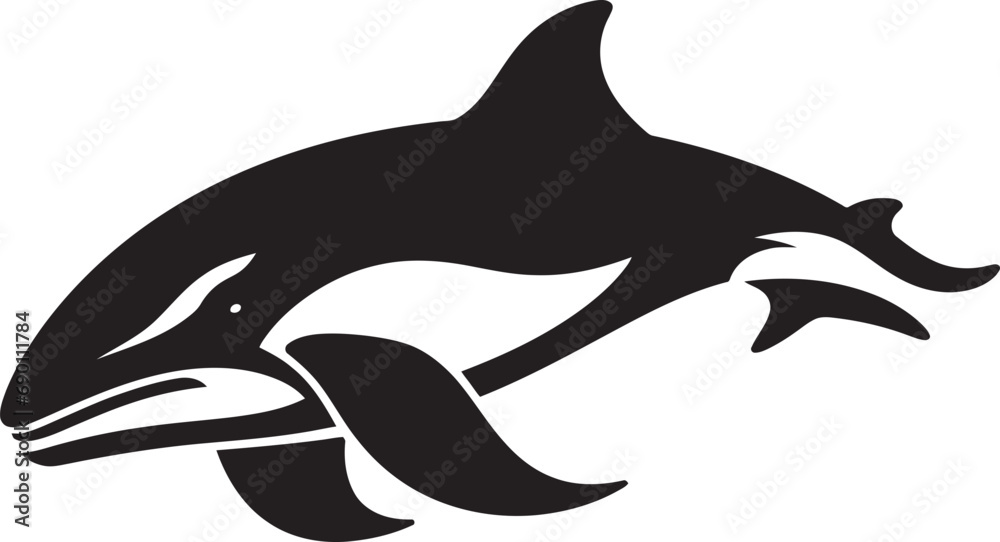 Marine Majesty Whale Logo Vector Icon Aquatic Elegance Whale Emblem Design Marine Majesty Whale Logo Vector Icon Aquatic Elegance Whale Emblem Design