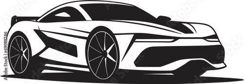 Turbocharged Trails Car Logo Design Racing Rapture Emblematic Car Icon