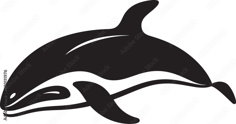 Coastal Cadence Whale Emblem Design Wave Whisperer Iconic Whale Vector Coastal Cadence Whale Emblem Design Wave Whisperer Iconic Whale Vector