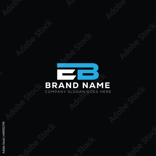 EB creative initials letter logo design concept. EB icon design. E B
