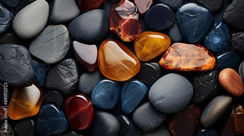 Beautyful colorful stones. Stones background.