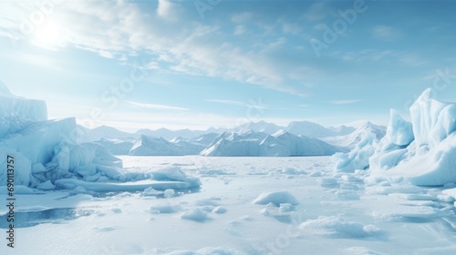 iceberg in polar regions © muneer art