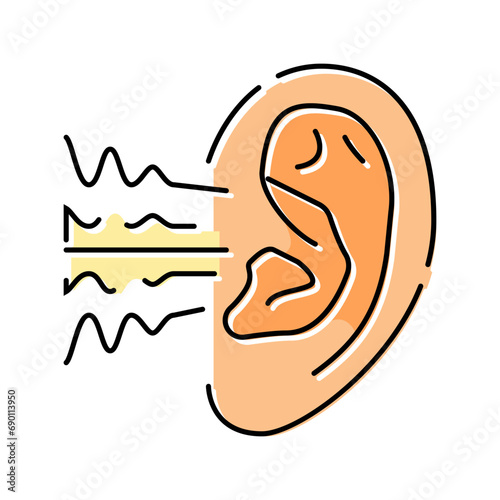noise reduction audiologist doctor color icon vector. noise reduction audiologist doctor sign. isolated symbol illustration