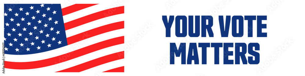 Fototapeta premium Vote banner. Vote poster.