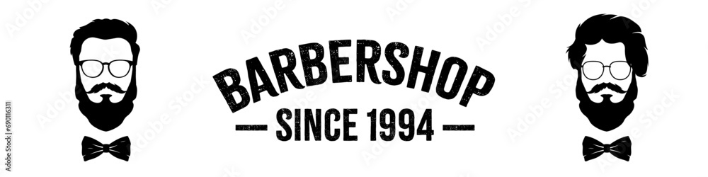 Barbershop vector banner. Barbershop logotype.