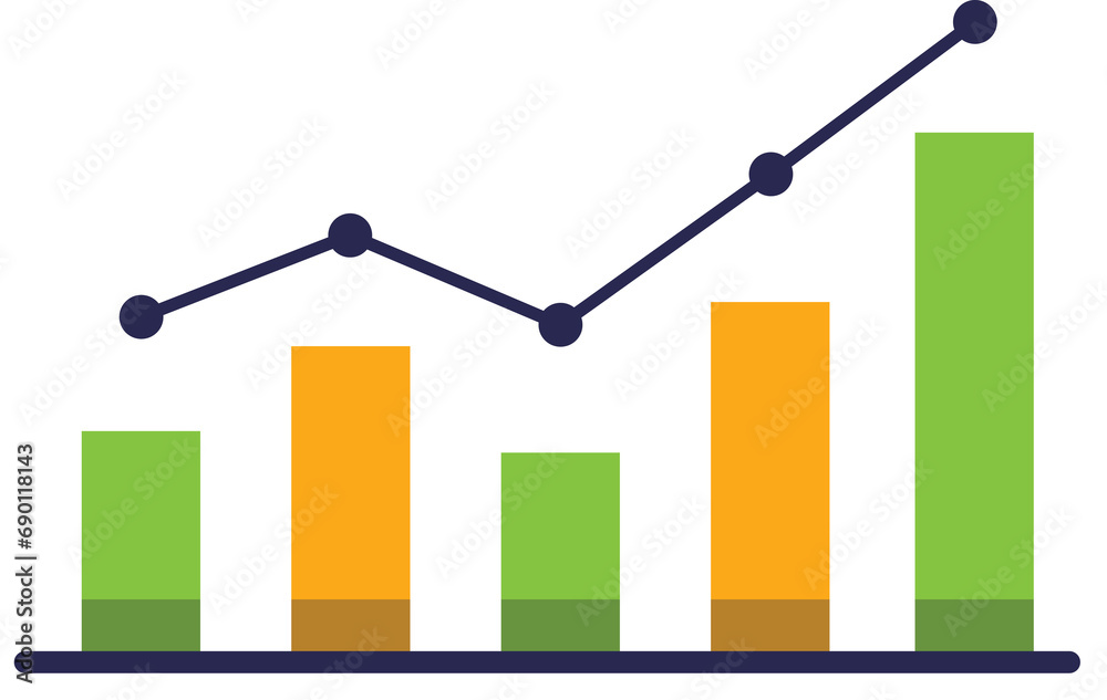  symbol of progress graph info icon