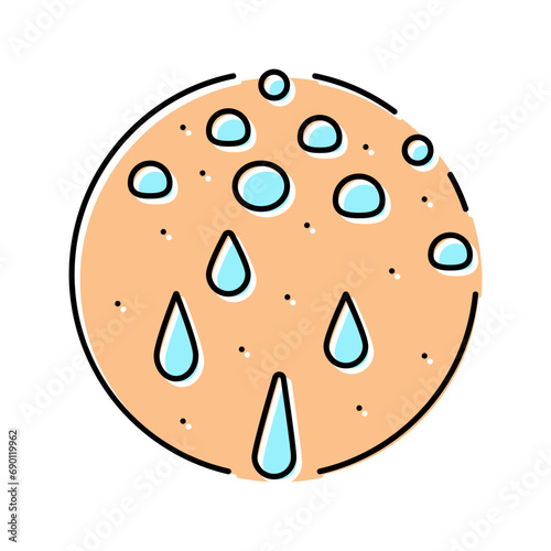 excessive sweating disease symptom color icon vector. excessive sweating disease symptom sign. isolated symbol illustration