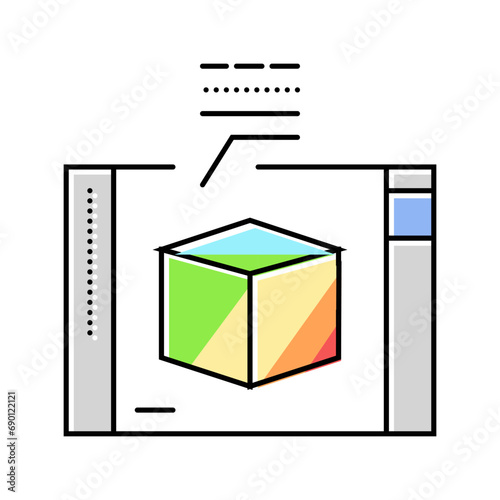 thermal analysis materials engineering color icon vector. thermal analysis materials engineering sign. isolated symbol illustration