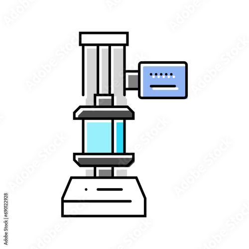 compression testing materials engineering color icon vector. compression testing materials engineering sign. isolated symbol illustration