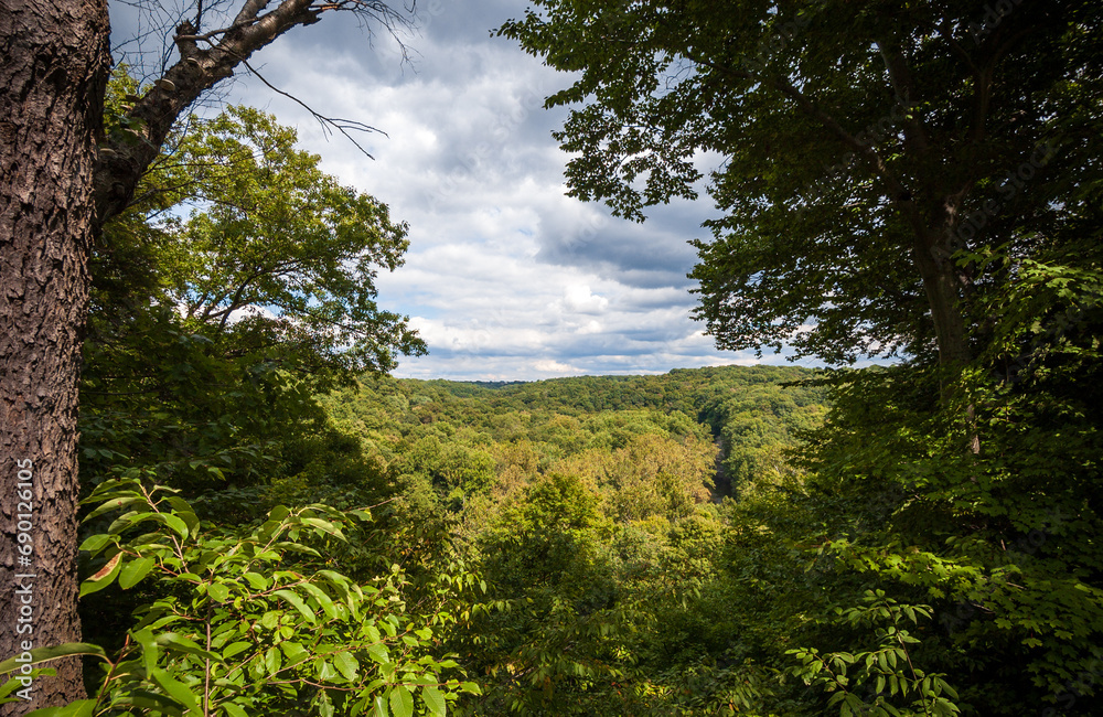 Obraz premium Overlook at Cuyahoga Valley National Park in Ohio