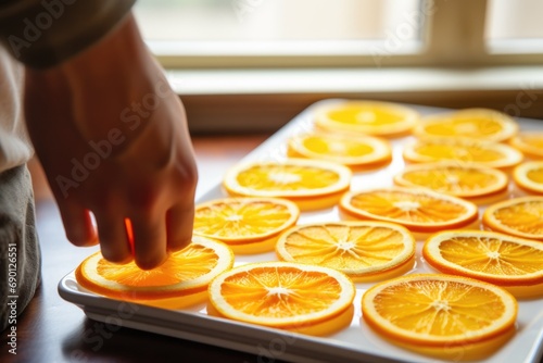 person orange slices for spiced cider