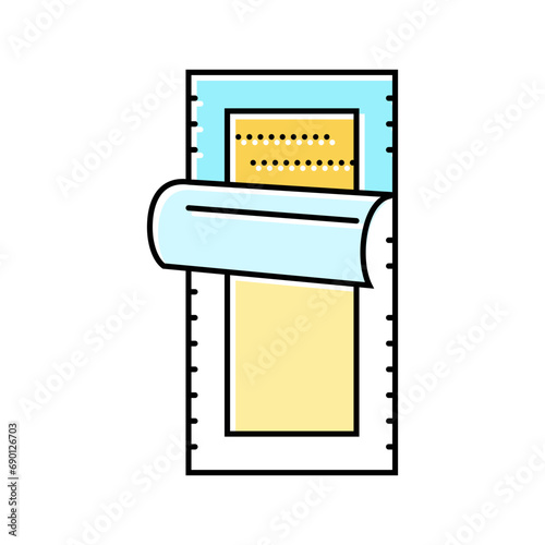 waxing strip hair salon color icon vector. waxing strip hair salon sign. isolated symbol illustration