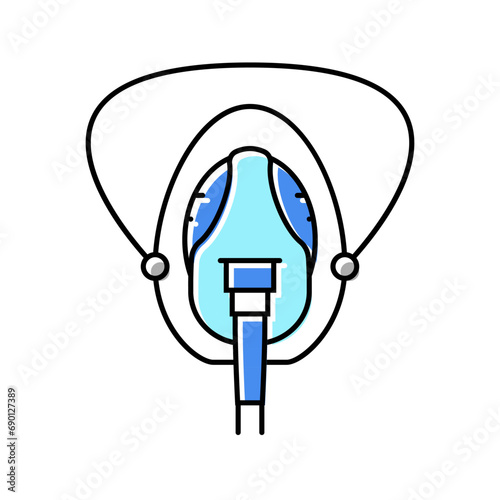 oxygen mask ambulance color icon vector. oxygen mask ambulance sign. isolated symbol illustration