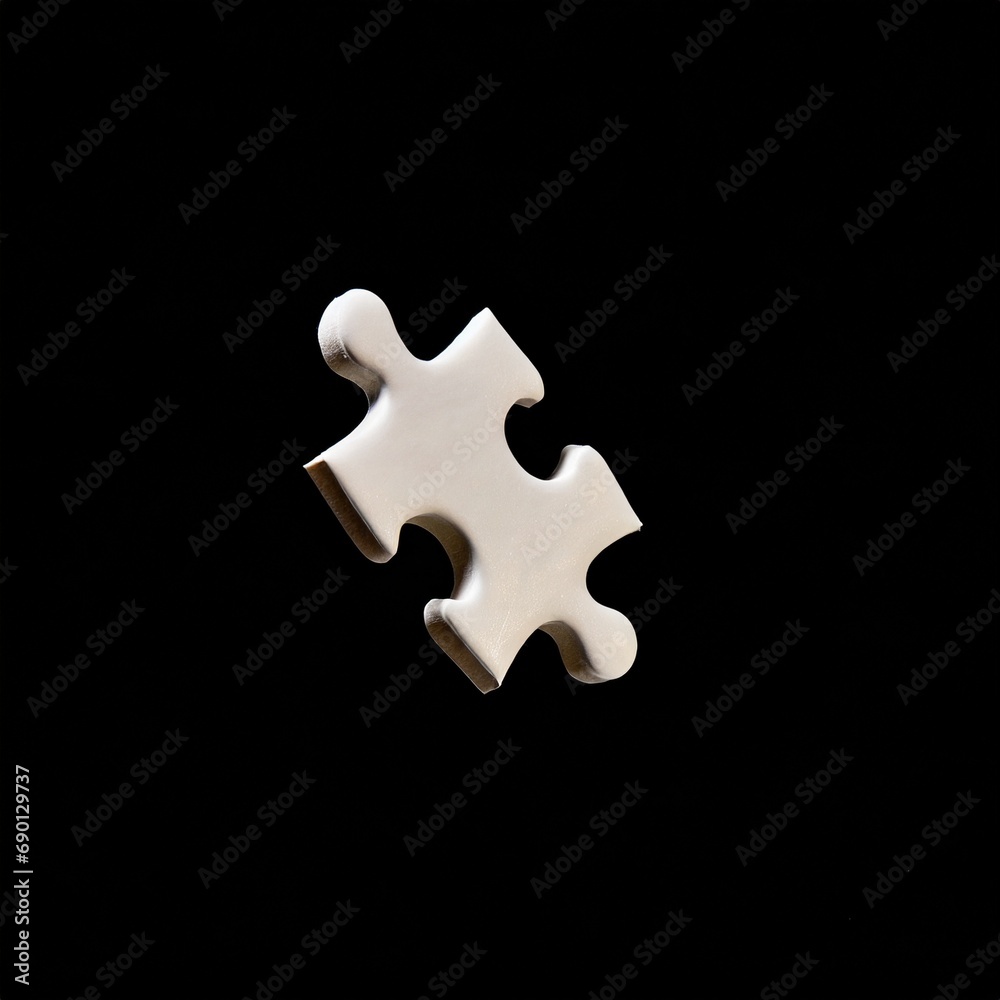 white ceramic jigsaw puzzles being put together. floating in the air Free space for text. white ceramic jigsaw puzzles being put together. floating in the air Free space for text.