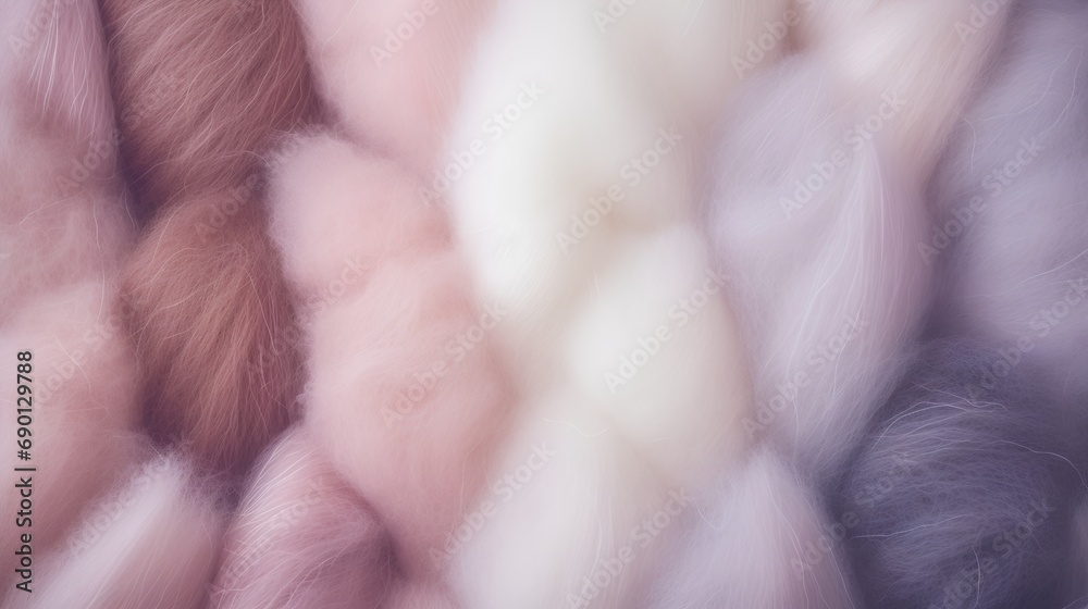 closeup of a soft wool texture with a blurred background, featuring pastel colors that embody an aesthetic, minimalist style, perfect for design backgrounds or calming visuals. closeup of a soft wool texture with a blurred background, featuring pastel colors that embody an aesthetic, minimalist style, perfect for design backgrounds or calming visuals.