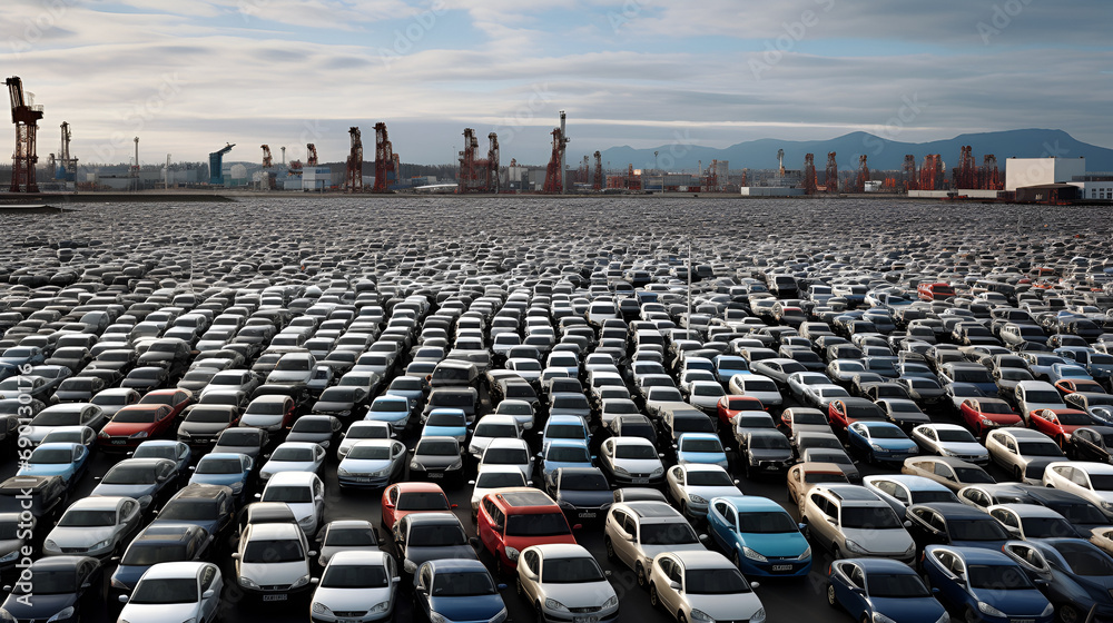Fototapeta premium cars exports