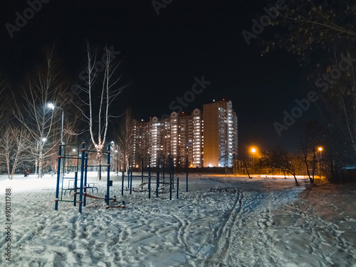 winter night city
