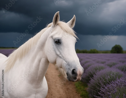 horse in the field © pecherskiydotkz