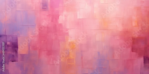Abstract background, decorative art, texture of pink and gold paint, brush strokes and patterns, abstract art.