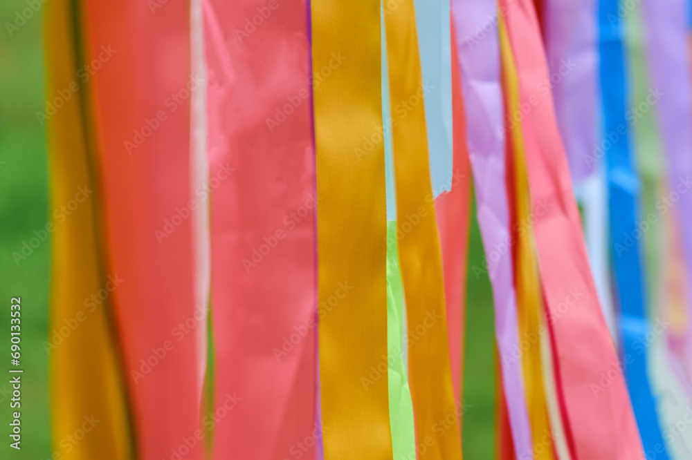 In various cultures, ribbons are often used as a symbol of luck, spirituality, and celebration.