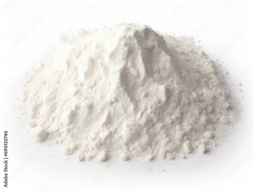  All-purpose flour isolated on white background