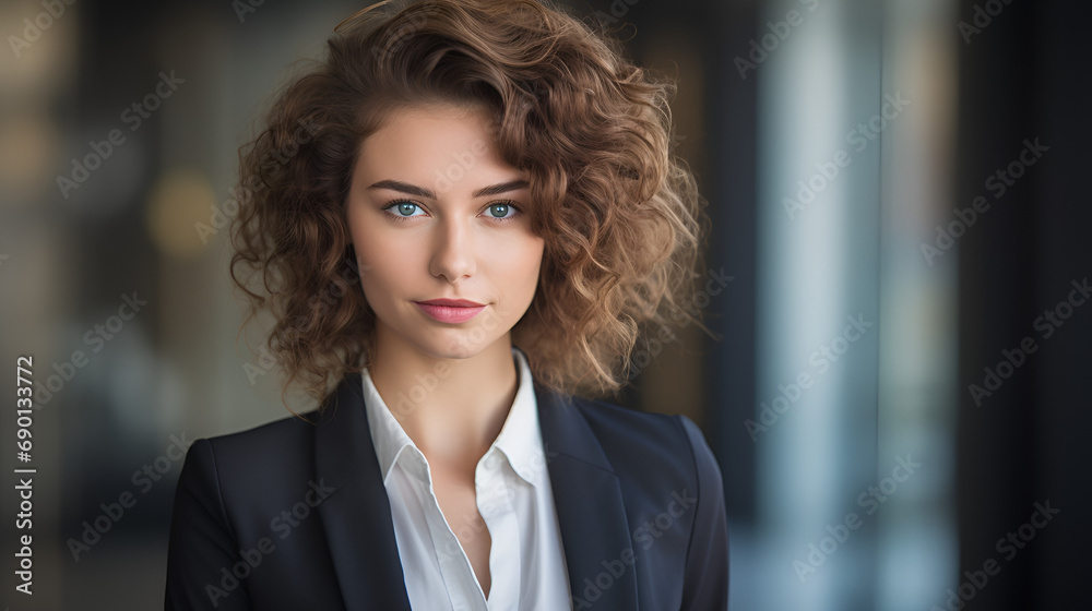 picture portrait of attractive office worker young woman picture portrait of attractive office worker young woman