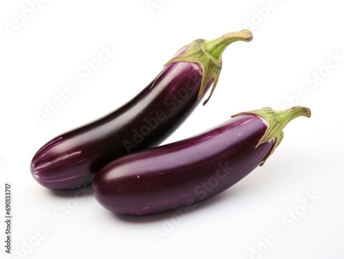 Wallpaper Mural Aubergines isolated on white background Torontodigital.ca