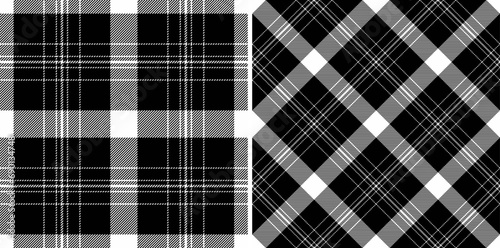 Pattern seamless plaid of background textile fabric with a check texture tartan vector.