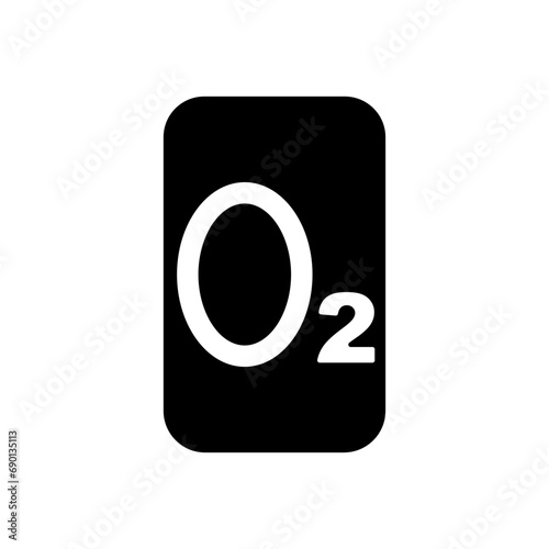 vector symbol illustration, oxygen cylinder icon