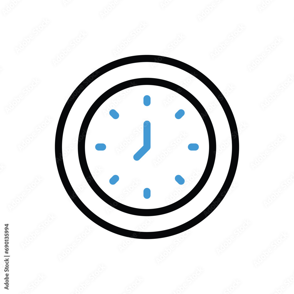 Wall Clock Icon vector stock illustration Wall Clock Icon vector stock illustration