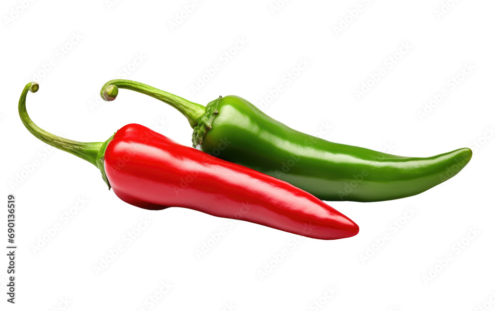 Red Chili Pepper On Isolated Background