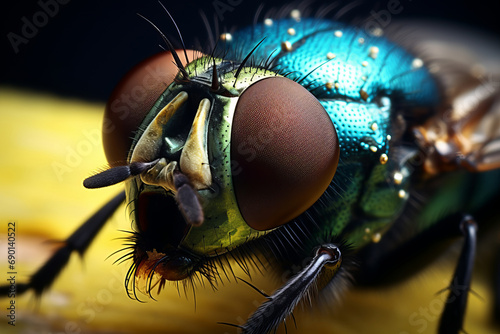 Macro photo of fly. Close up view © standret