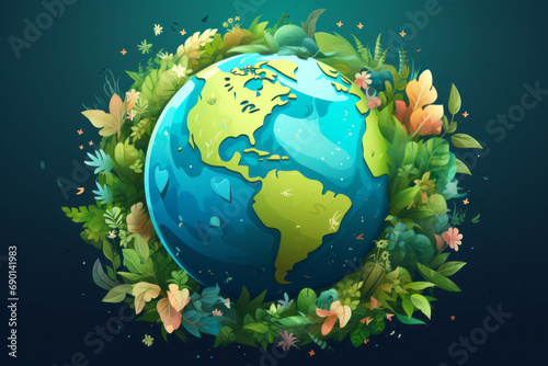 Miniature illustration of planet Earth