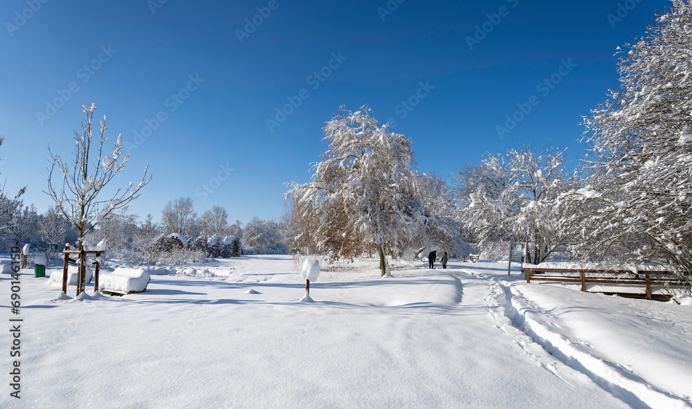 Fototapeta premium Winter in Bad Wörishofen