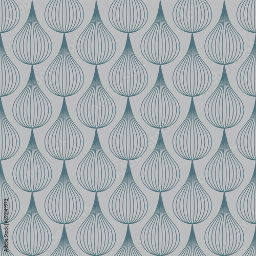 Simple pattern, onion line concept. Water drops. Fabric pattern. Paper background. Decorative pattern for room wall paper
