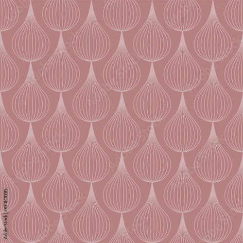 Simple pattern, onion line concept. Water drops. Fabric pattern. Paper background. Decorative pattern for room wall paper
